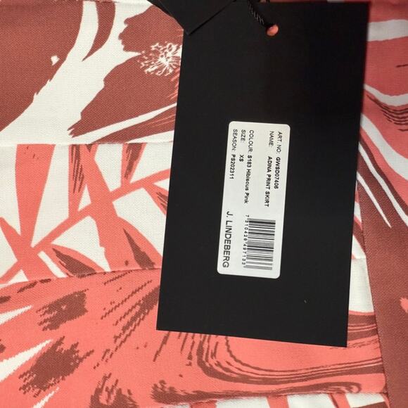 J.Lindeberg Adina Pleated Skirt | Hibiscus Pink | XS | NWT | 16” Golf Skort - Picture 5 of 8